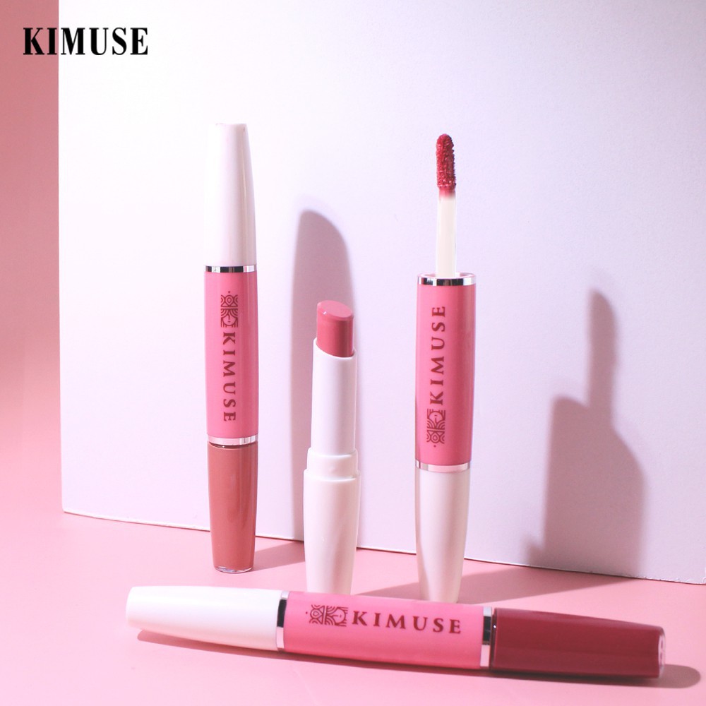 (READY &amp; ORI) Kimuse The Queen The Queen Matte Lipstick Lip Gloss 2in1 KMS808