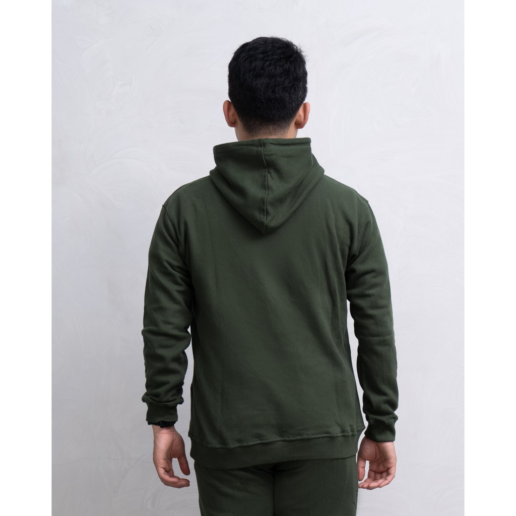 PLAIN HOODIE by PAD - ARMY GREEN