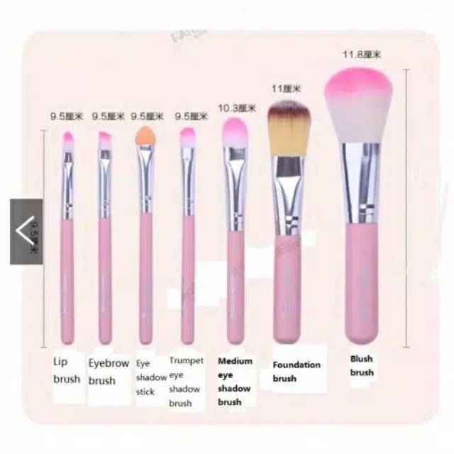 BRUSH HELLO KITTY 7 IN 1 / BRUSH HELLO KITTY BOX KALENG / BRUSH HELLO KITTY ISI 7