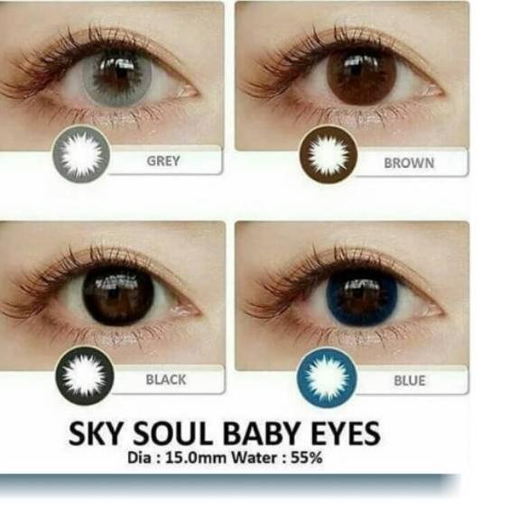 Sky Soul Baby Eyes 15.0mm Bisa Minus Surabaya Soflens