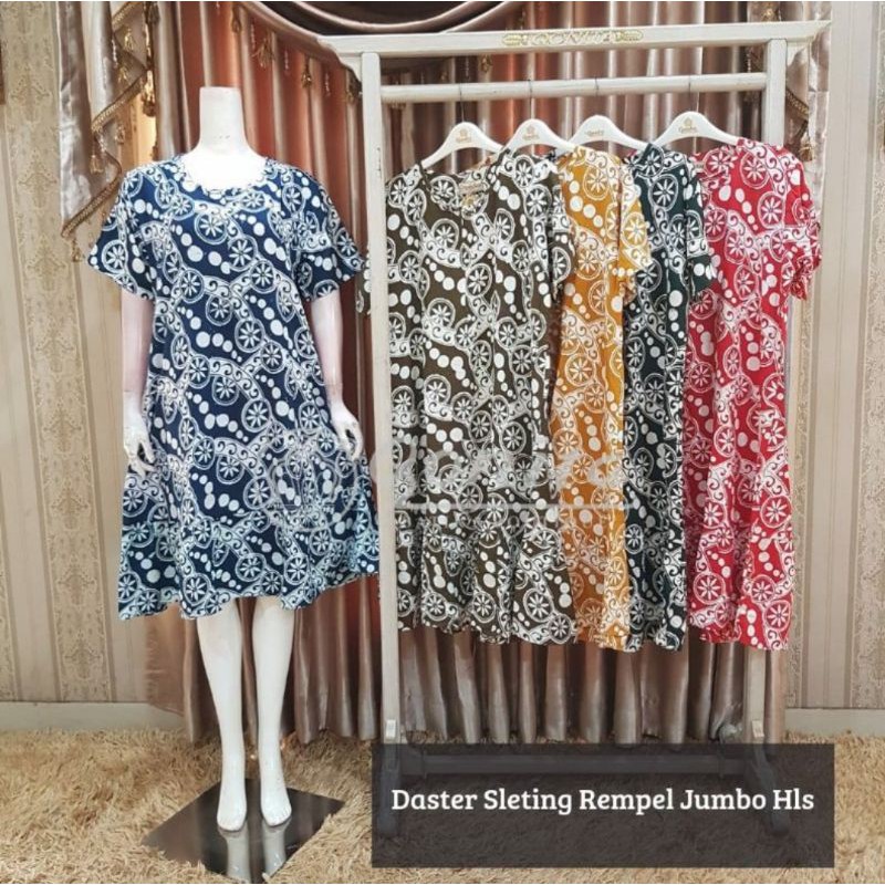 Daster Sleting Rempel Jumbo || by Qonita Batik & Boutique || Qonita Batik Pekalongan