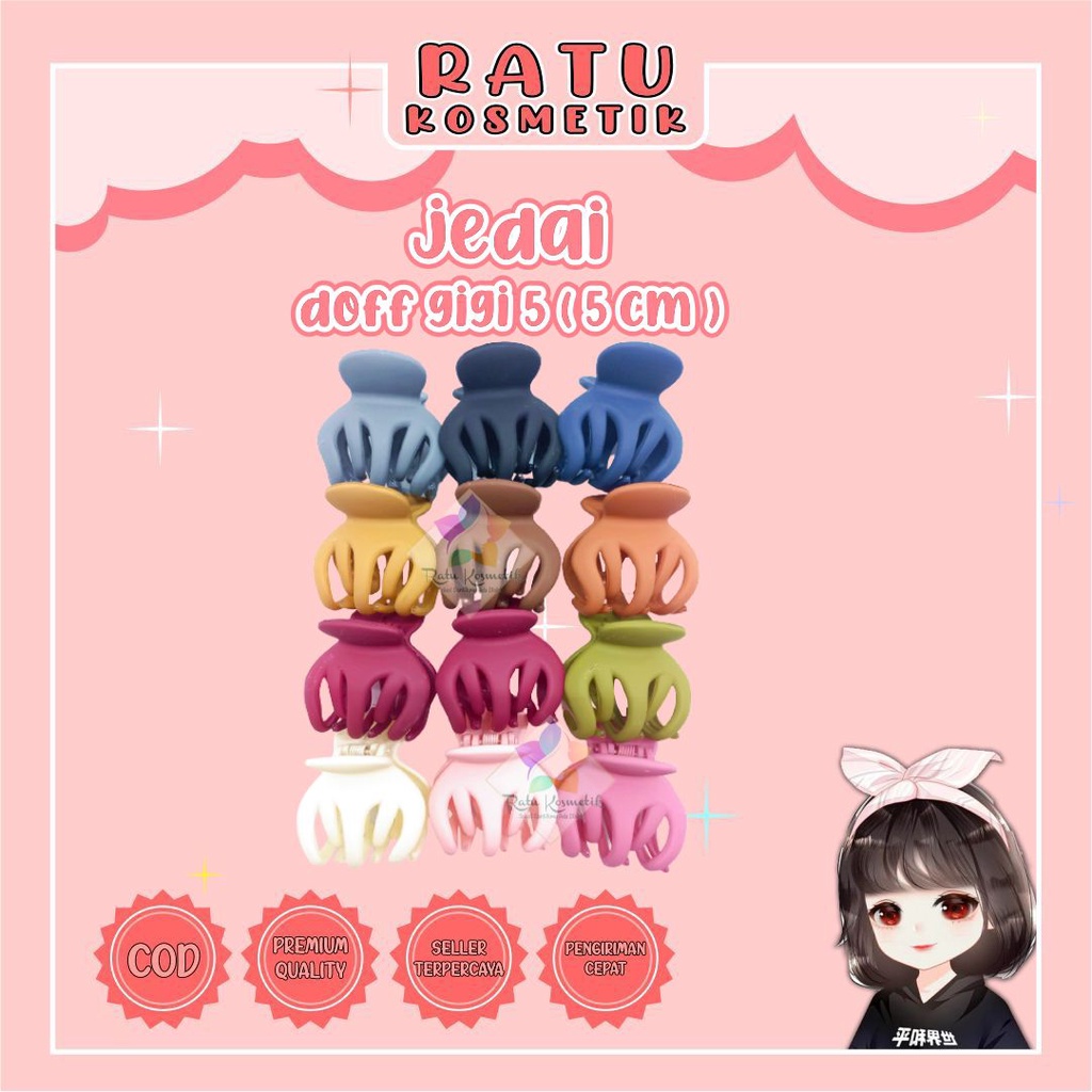 ❤ RATU ❤ Jedai Jepit Rambut Impor Doff | Mutiara Import Besar Kecil | Jedai Bulu | Jedai Korea