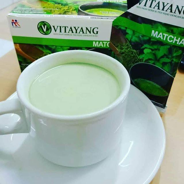 (PROMO 3BOX) Vitayang Matcha KK Indonesia Minuman Teh Hijau Ber Klorofil Bisa Mengurangi Bau Badan