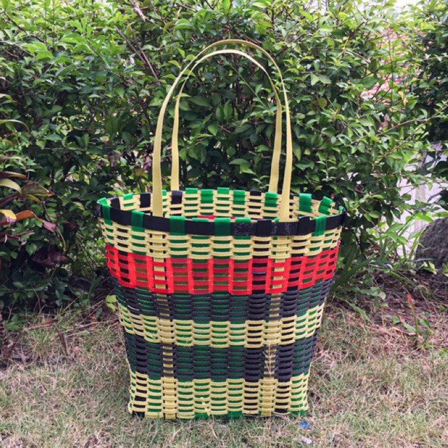 Tas Belanja Anyaman Limbah Tali Plastik