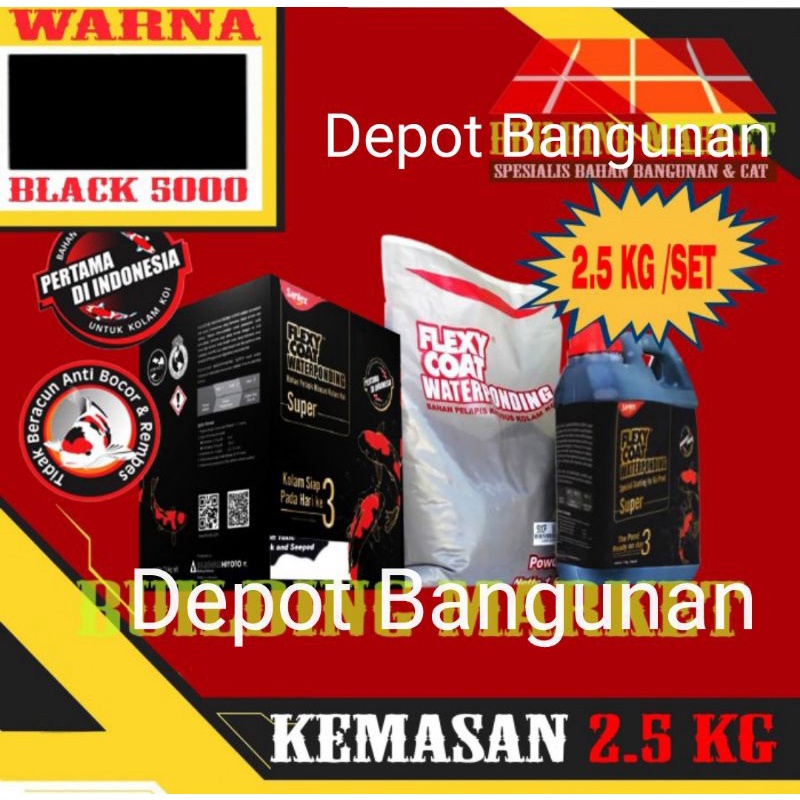 Cat Kolam KOI Flexycoat Flexy Coat Waterponding Flexycoat Super 2.5 KG