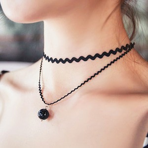 Kalung Choker Wave 2 Layers