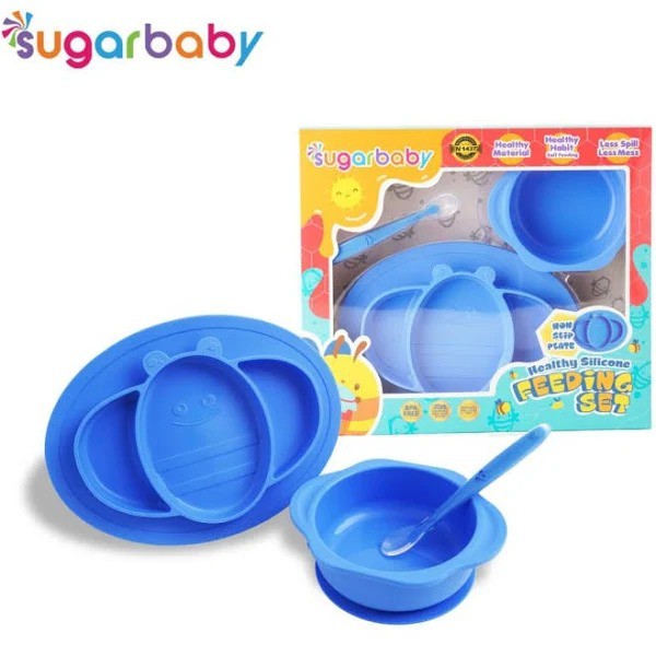 Sugarbaby Healthy Silicone Feeding Set/  Gift Set 3