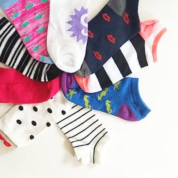 ☈ KAOS KAKI PENDEK WANITA. LUSINAN KAOS KAKI MOTIF WANITA.KAOS KAKI WANITA PENDEK IMPORT ℮