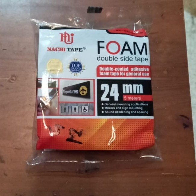 

Sale!!! Isolasi Busa Bolak Balik Nachi Double Tape Foam Hijau Hitam Berkualitas