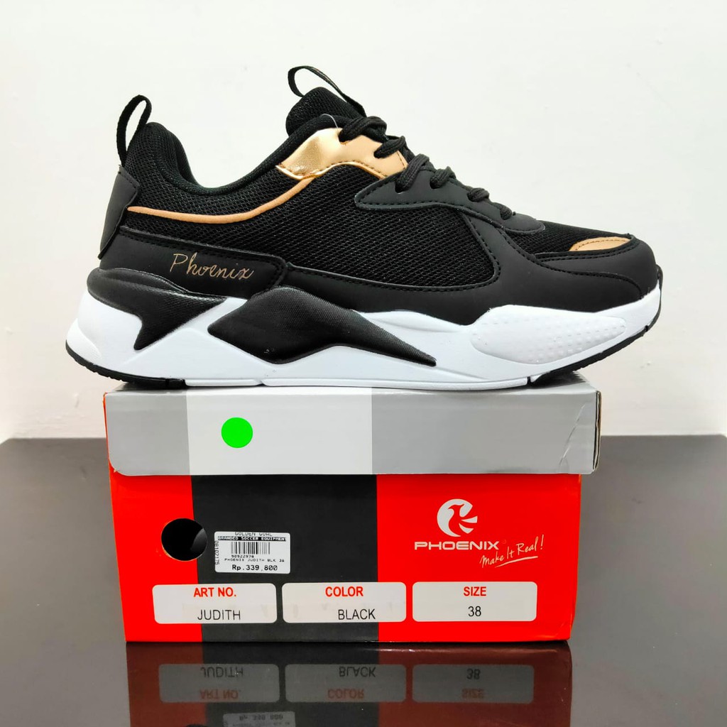 SEPATU RUNNING / CASUAL - PHOENIX JUDITH - BLACK