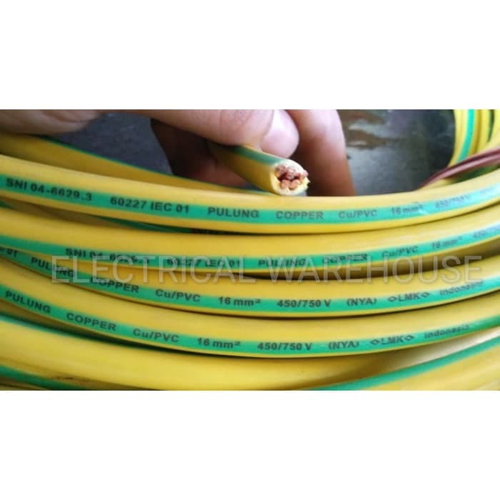 Kabel Listrik NYA 1x16mm2 PULUNG 100 Meter (16 16mm 16mm2 1x16mm 1x16 100M )