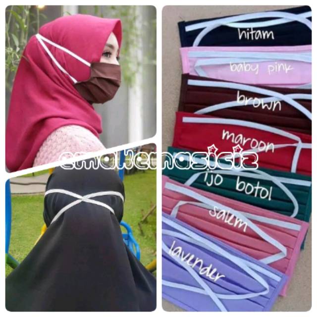 COD masker kain free plastik