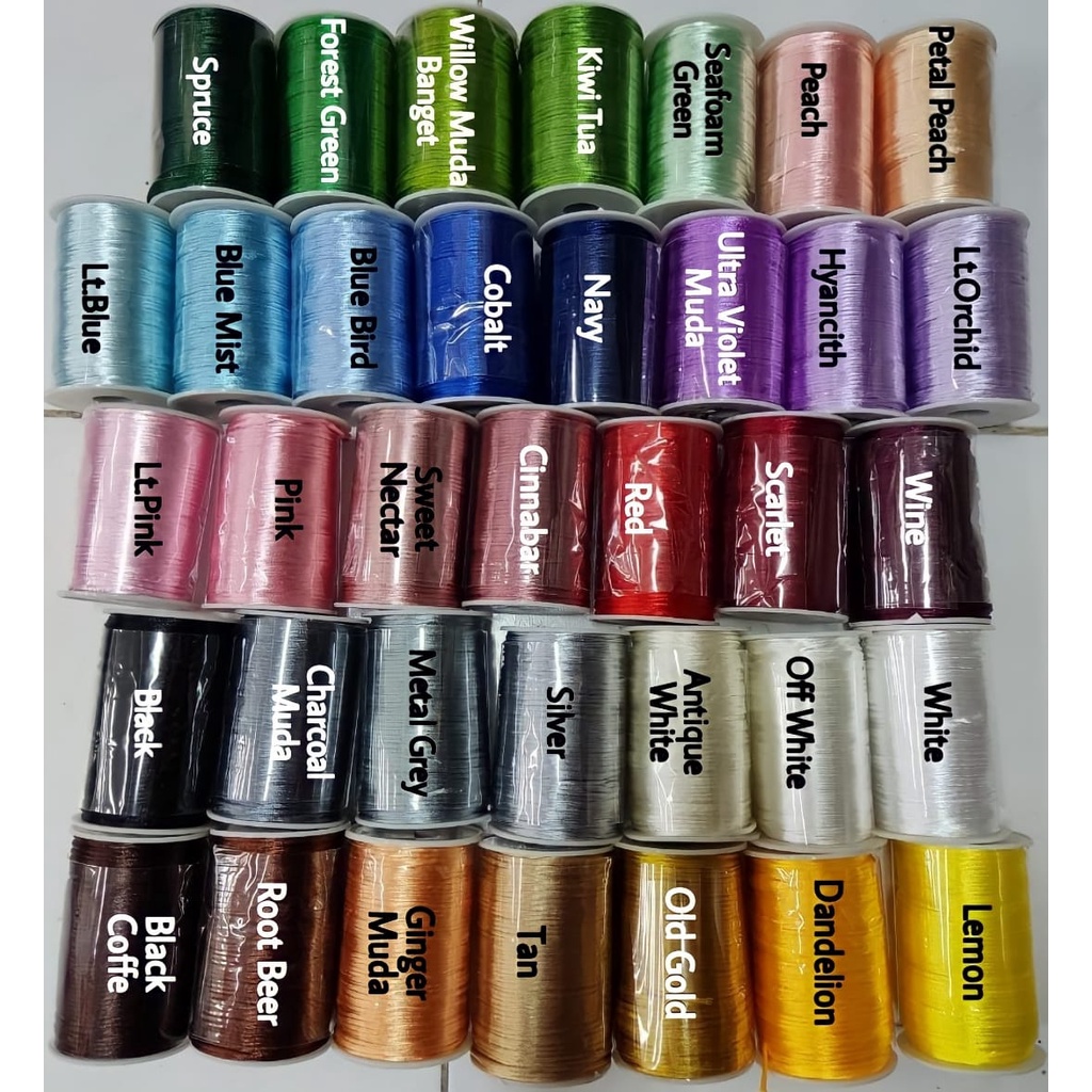 TALI CINA | TALI SATIN | PITA DOUBLE SATIN | GROSGRAIN JUAL PER YARD (1 MM &amp; 2 MM)
