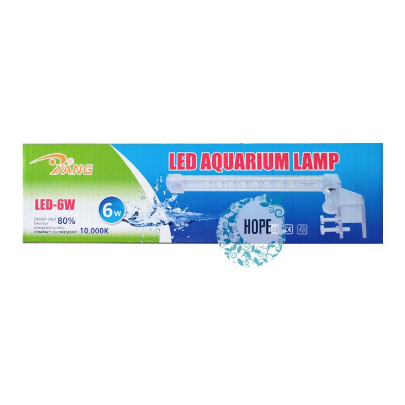Lampu YANG 6 Watt 6Watt LED Jepit Aquarium Aquascape