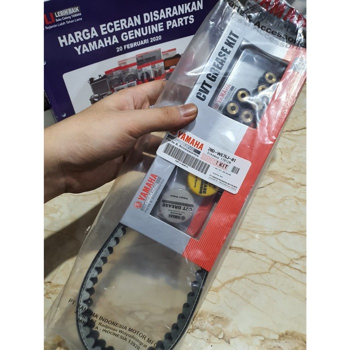 V BELT VAN BELT SET MIO SPORTY SMILE ASLI ORI YAMAHA 28D-WE76J-01