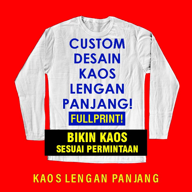 DI SINI LAPAK BUAT BIKIN KAOS CUSTOM YANG KAMU SUKA! KALAU ADA DUITNYA, BURUAN BELI! KAOS MURAH KOK