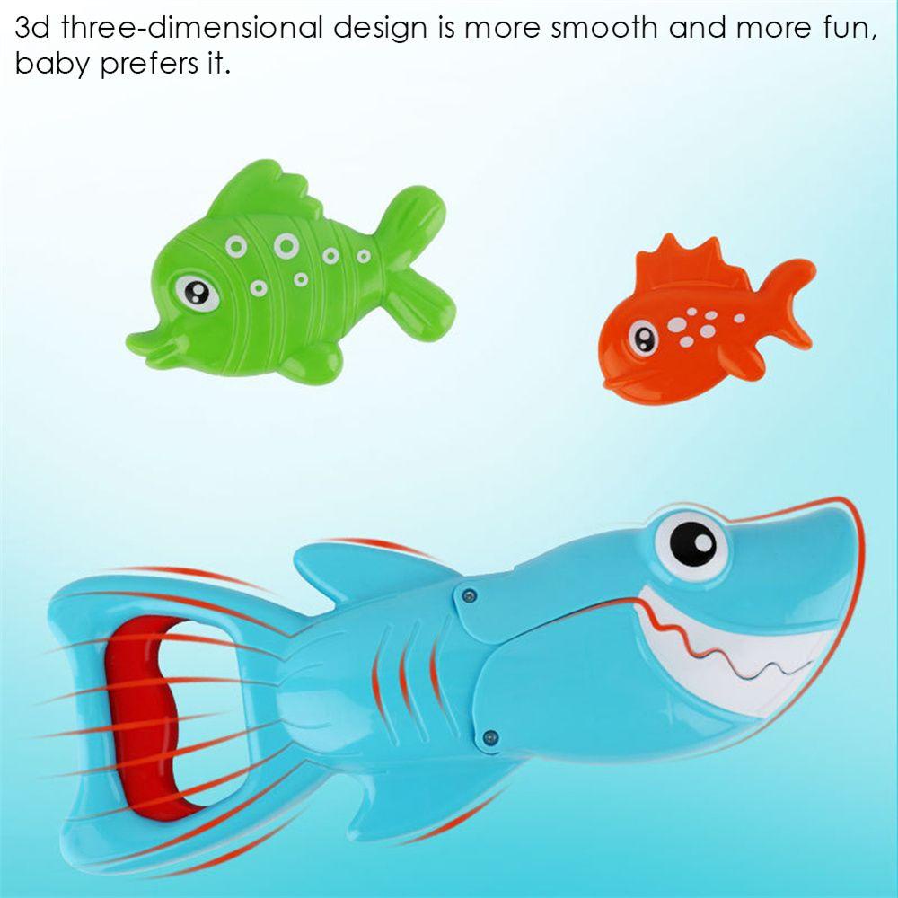 Needway Hiu Grabber Mainan Lucu Novelty Angka Mainan Ikan Kecil Mandi Mainan Anak Kamar Mandi Renang Mainan
