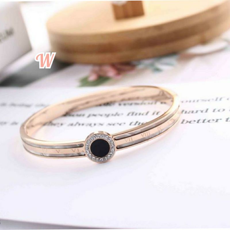 PROMO gelang bangle titanium asli anti karat