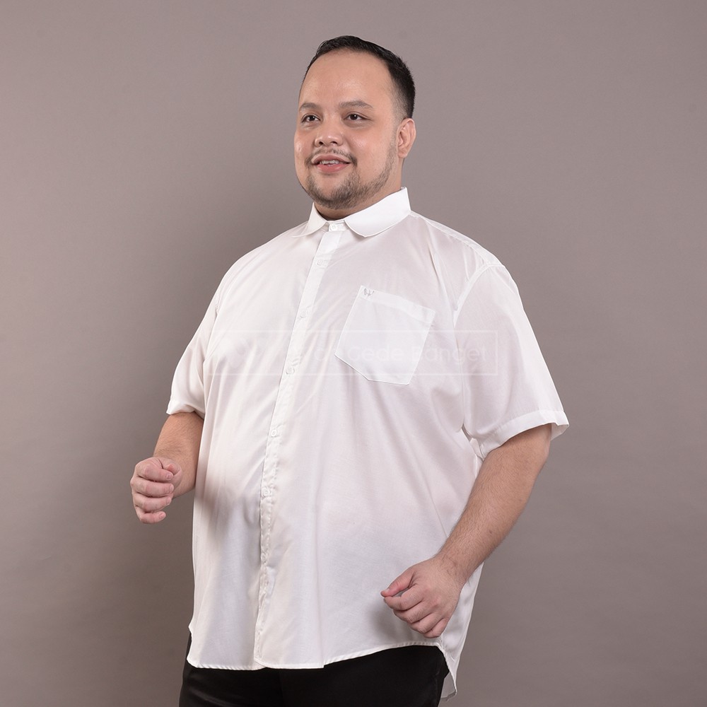 

WGB Kemeja Pria Jumbo Big Size Ukuran Besar XXL XXXL WGB Man In White Ox