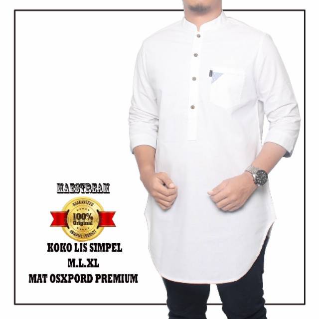 Kurta Pakistan Original Premium Gamis Sunnah Pria Remaja Dewasa Lis simple Hedlong Koko Slimfit