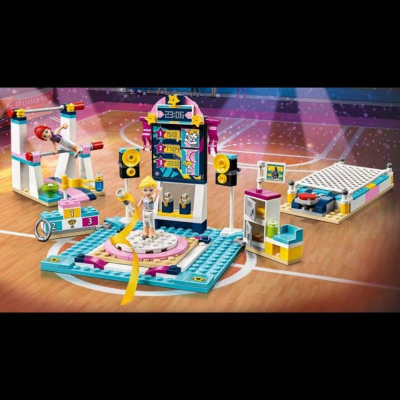 ORI original lego friends stephanie's gymnastics show 41372 bricks bloks balok blocks mainan anak