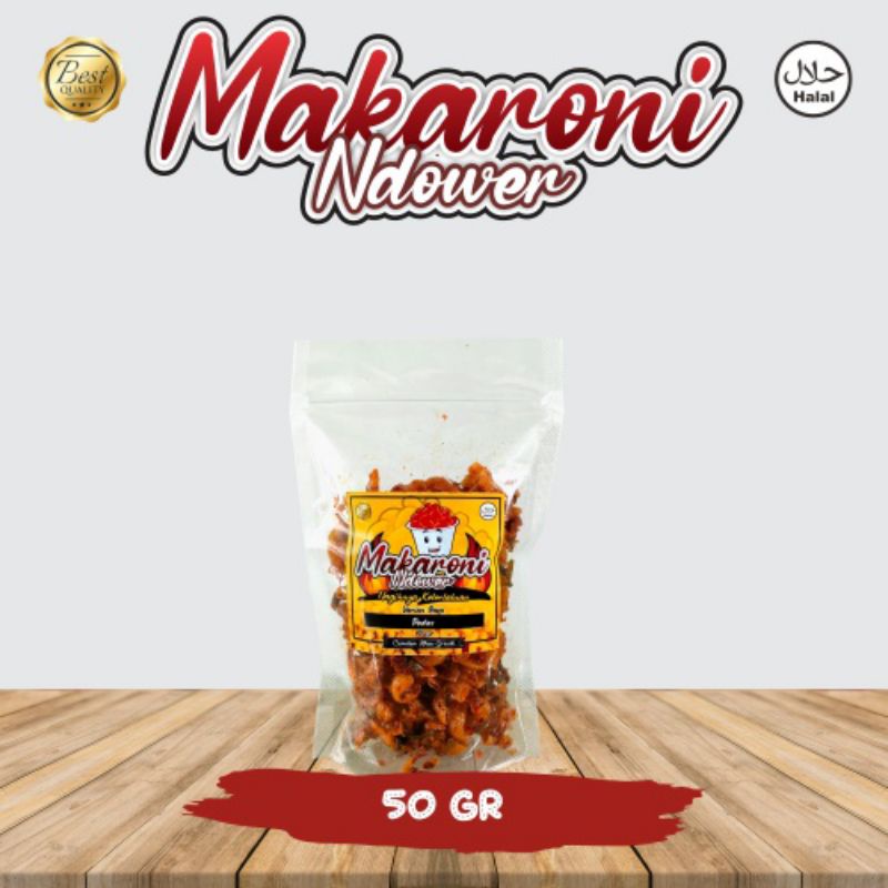 

MAKARONI NDOWER BANTET EXTRA PEDAS DAUN JERUK Kemasan 50 gram