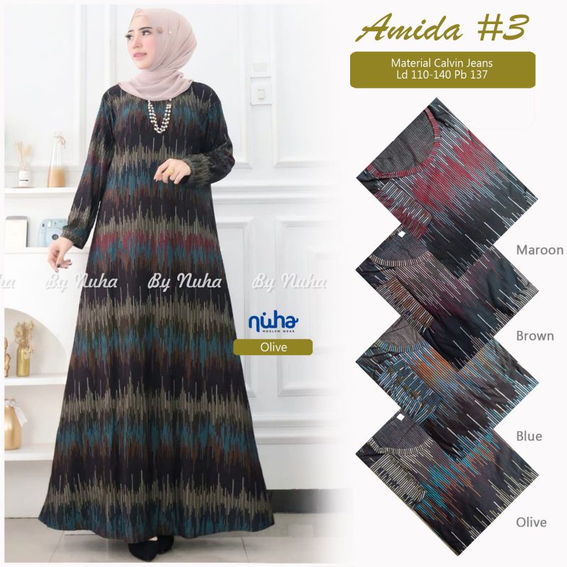 AMIDA DRESS #3 GAMIS JUMBO LD 110 BY NUHA
