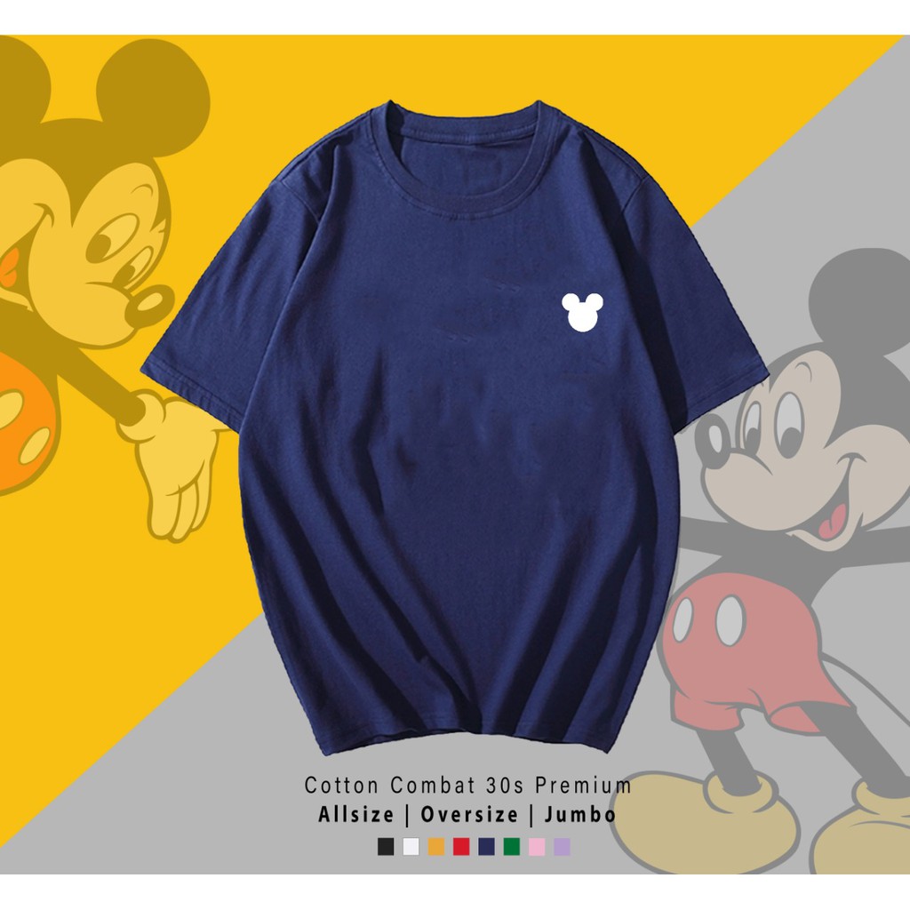 MICKEY HEAD SIDE / TERMURAH / PREMIUM BAJU KAOS  / T-SHIRT / KATUN LENGAN PENDEK / TUMBLR TEE