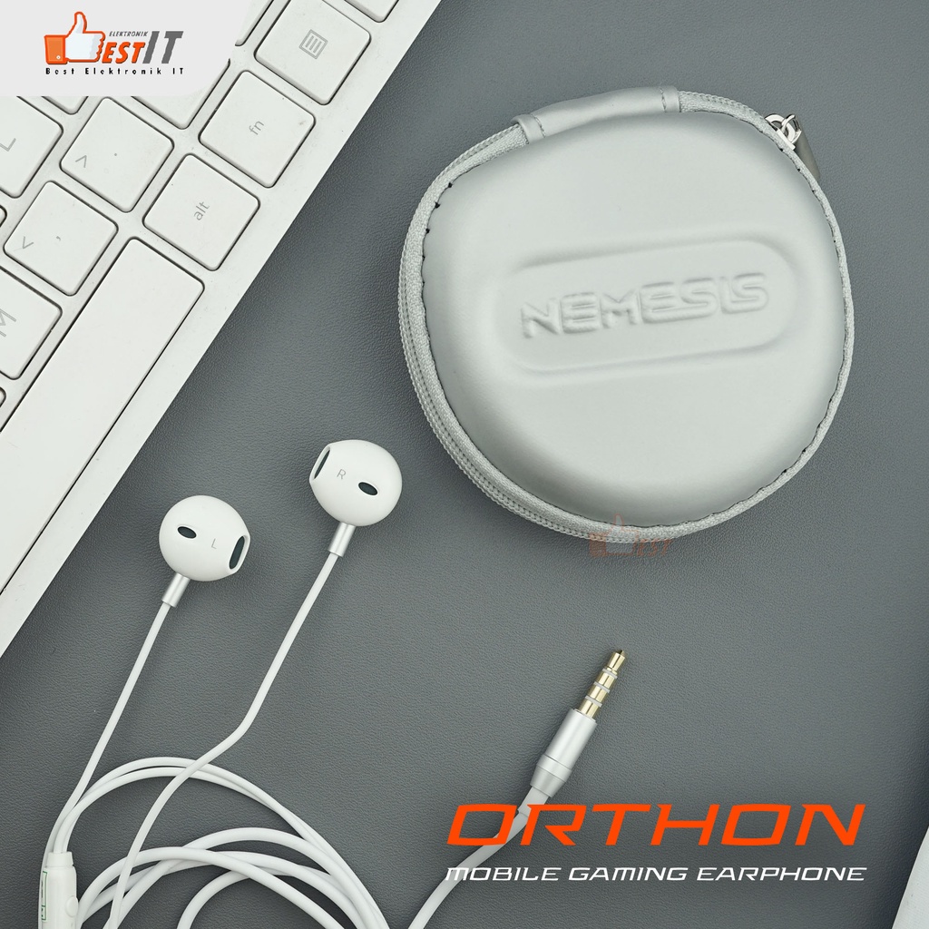 Earphone Mobile Gaming NYK EG 03 Orthon Gratis Pouch Bag