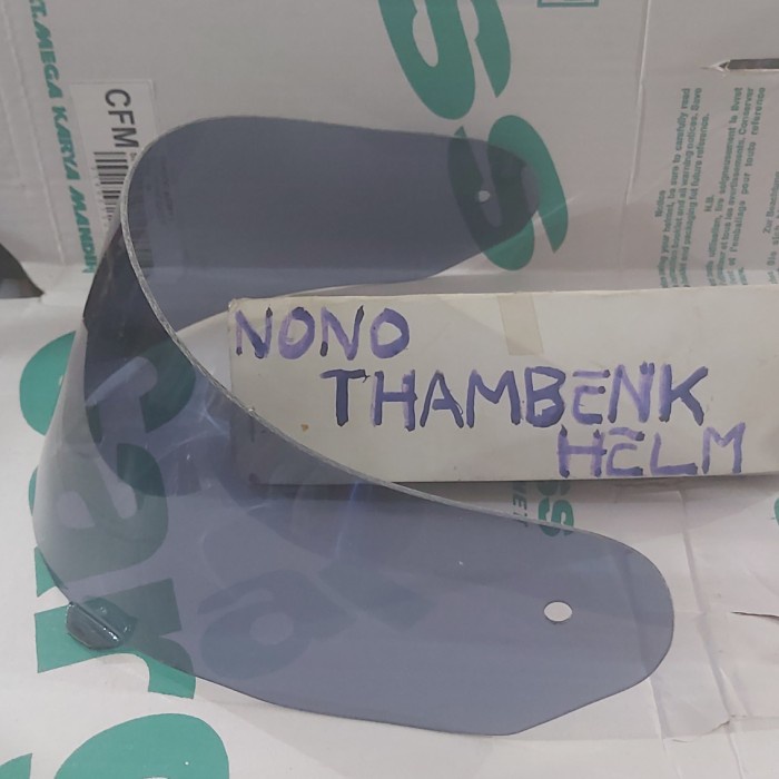 VISOR FLAT SMOKE LOBANG KECIL PNP HELM YAMAHA VIXION JADUL TANPA BAUT Top