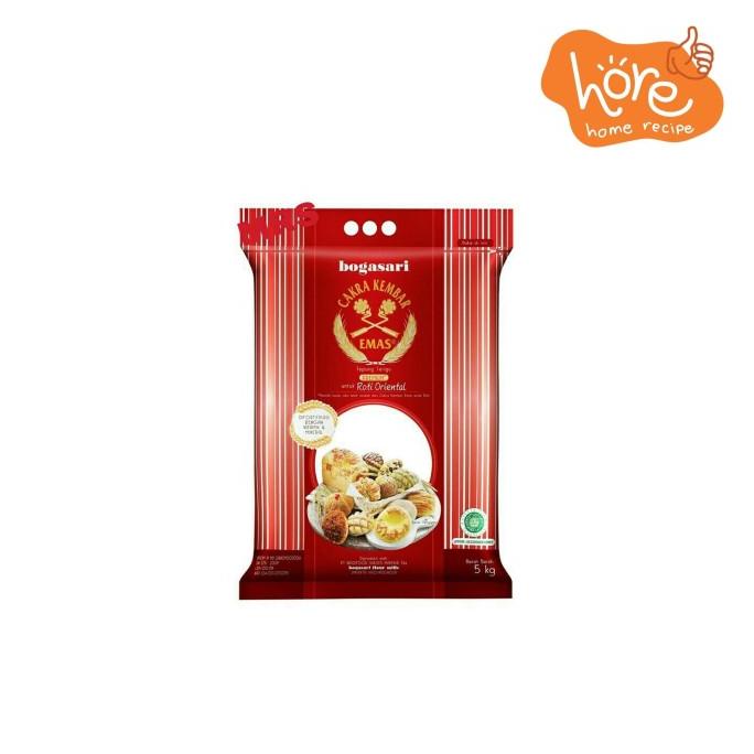 

TERMURAH Terigu Bogasari Cakra Kembar Emas untuk Roti Oriental - Kemasan 5KG