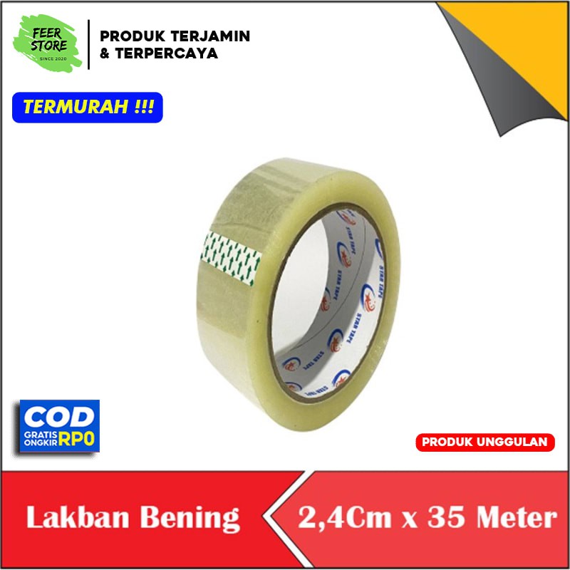 

ISOLASI SELOTIP BAN BENING 1 SOLASI TAPE BENING 1 INCH LAKBAN
