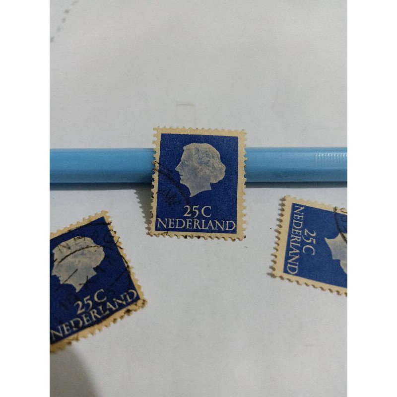 

Perangko Koningen Juliana 1953-1958 25 c Nederland Stamp