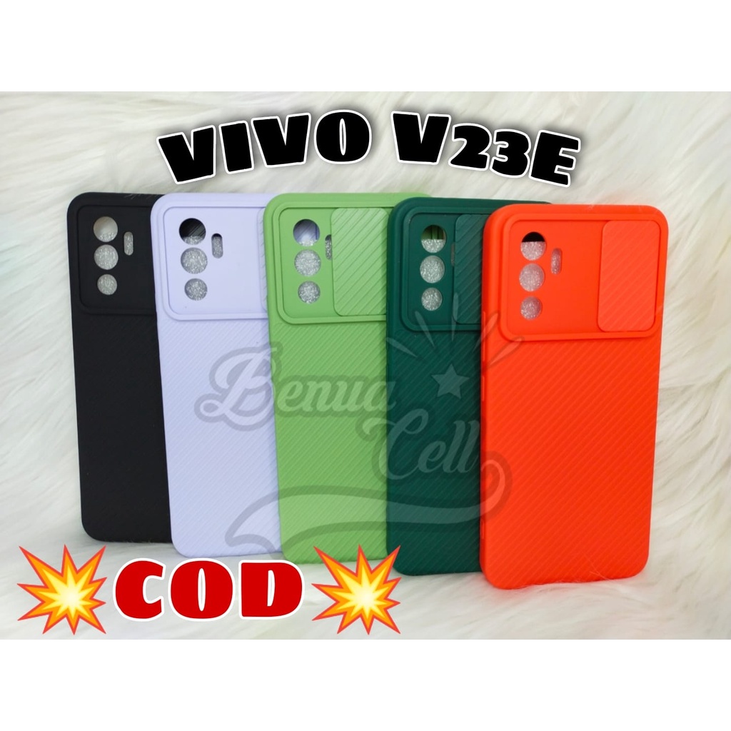 VIVO V23E CASE SLIDE KAMERA VIVO V23E SOFTCASE SLIDING KAMERA V23E - BC