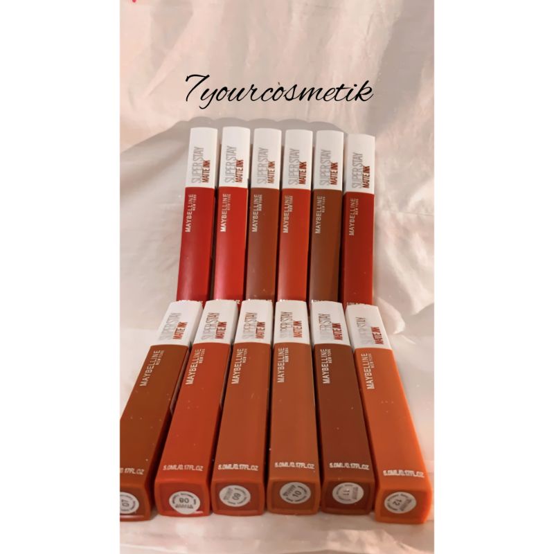 "SATUAN" LIPCREAM / LIPSTIK MAYBELLINE BARCODE POLOS 6088 SUPERSTAY MATTE INK (TAHAN AIR)