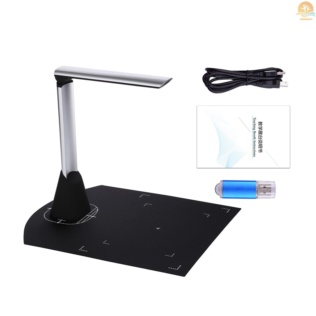 BK34 Document Camera Scanner 5 Mega-Pixel HD Camera A4 Capture Size with LED Light Teaching Software for Classroom Teachers Online Teaching Distance Learning Education