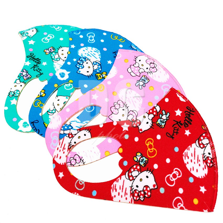 Masker Anak Kecil Scuba Premium Karakter Hello Kitty LOL Little Pony (Bisa Pilih Motif)