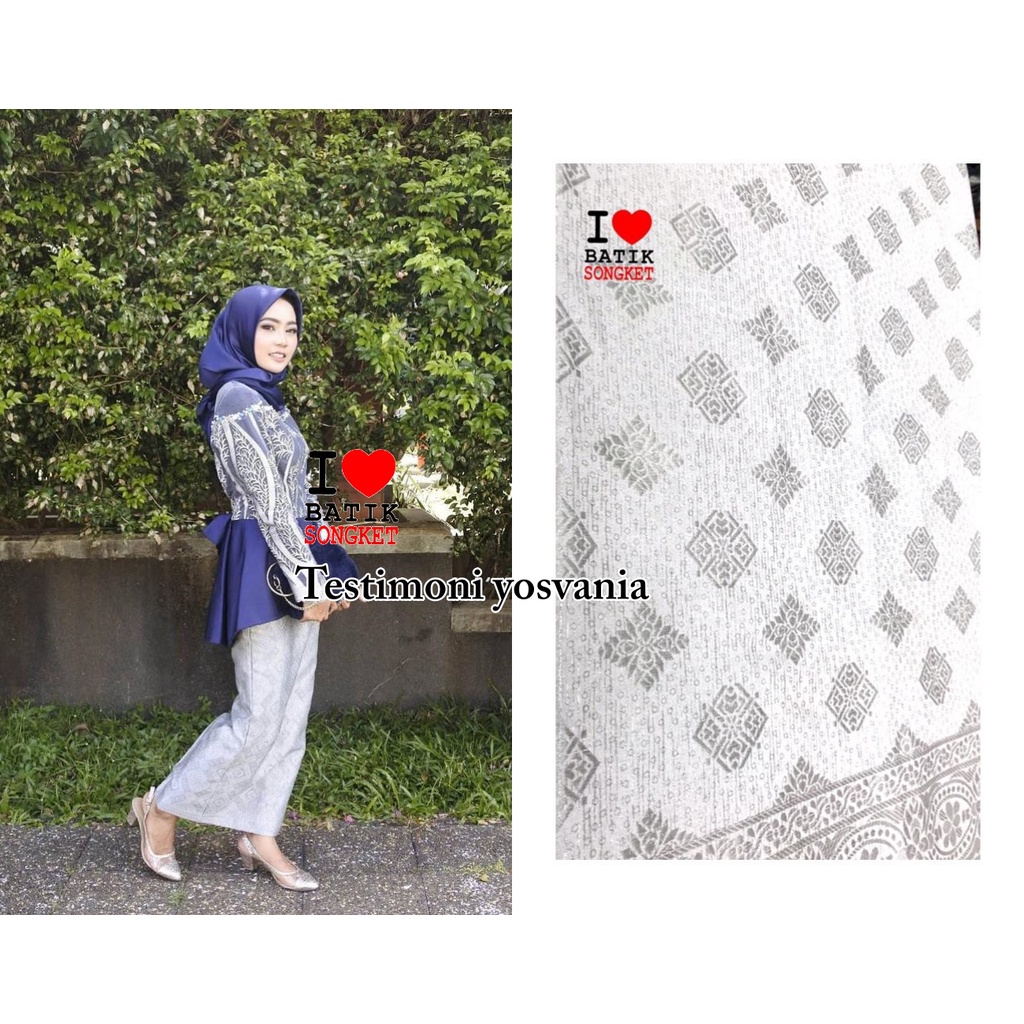 SONGKET MESIN MOTIF 6 WARNA PUTIH TULANG PASTEL BENANG SILVER TENUN BRIDESMAID SERAGAMAN GROSIR MURA