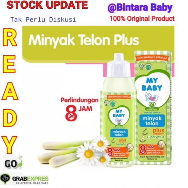 MyBaby Telon Plus 60ml 85ml 125ml Minyak Telon My Baby Anti Nyamuk