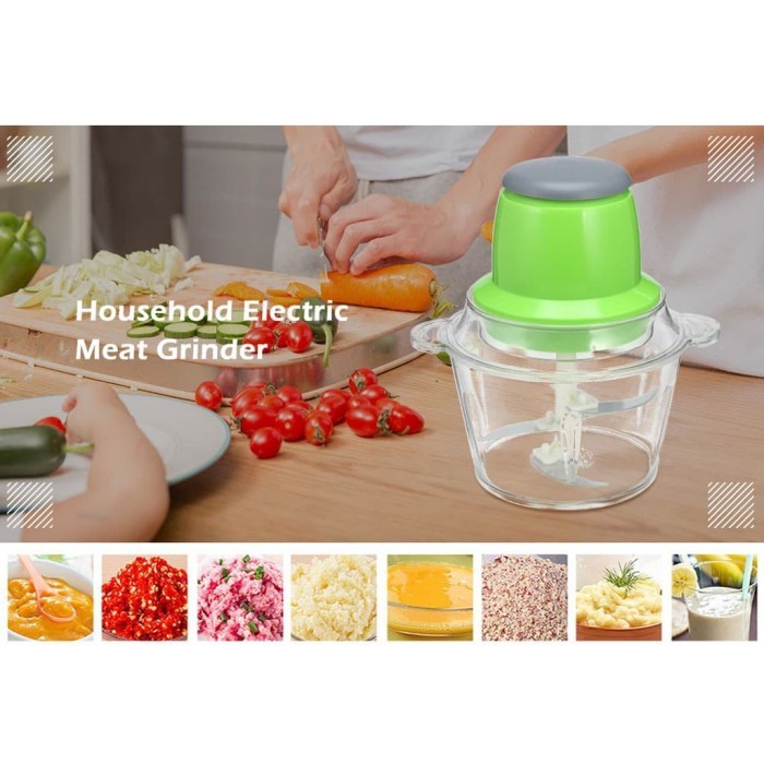 VOM Blender Daging Elektrik Pisau Ganda - Electric Meat Grinder Chopper 0681