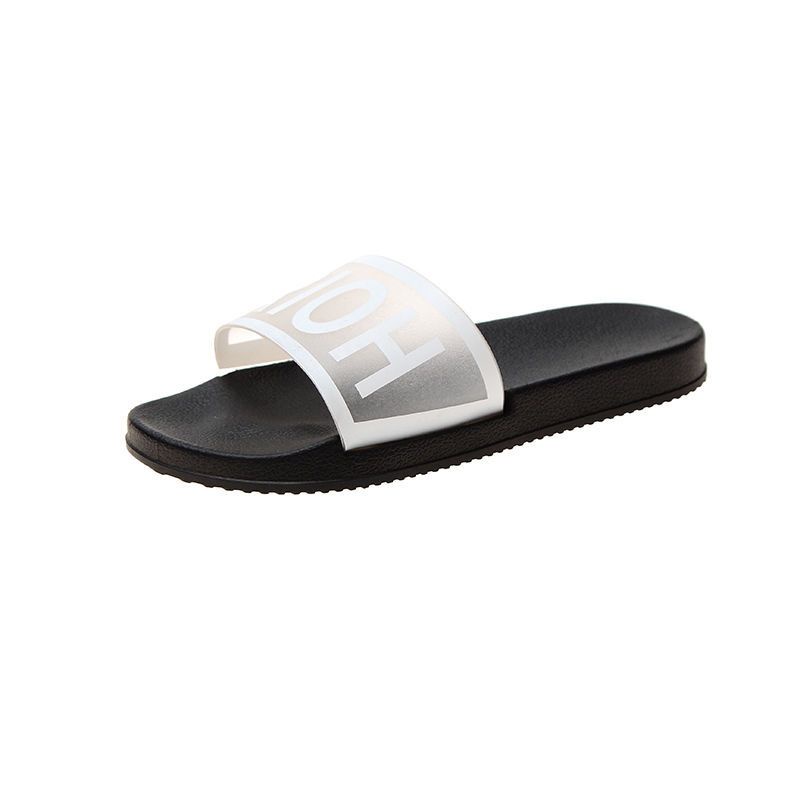 IDEALIFESHOES SANDAL OUTDOOR TEBAL TULISAN RIOH BERKUALITAS SANDAL SELOP SLIP ON FLAT RUMAH Non-slip Santai Empuk Nyaman Polos Elegan Sandal Rumah RIOH