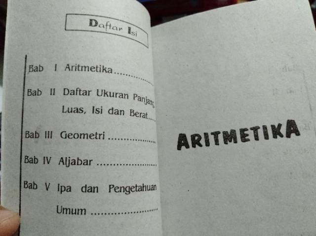 Buku Rumus-Rumus Matematika (Berhitung lengkap) Untuk SD