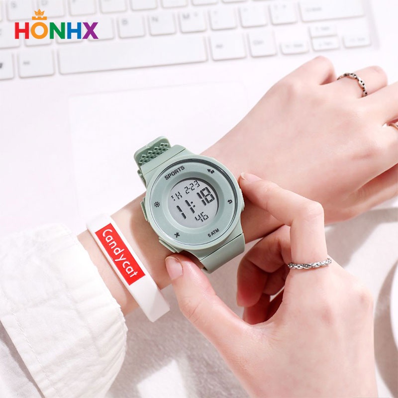 HONHX 1820 Jam Tangan Pria Digital Rubber WK-SBY