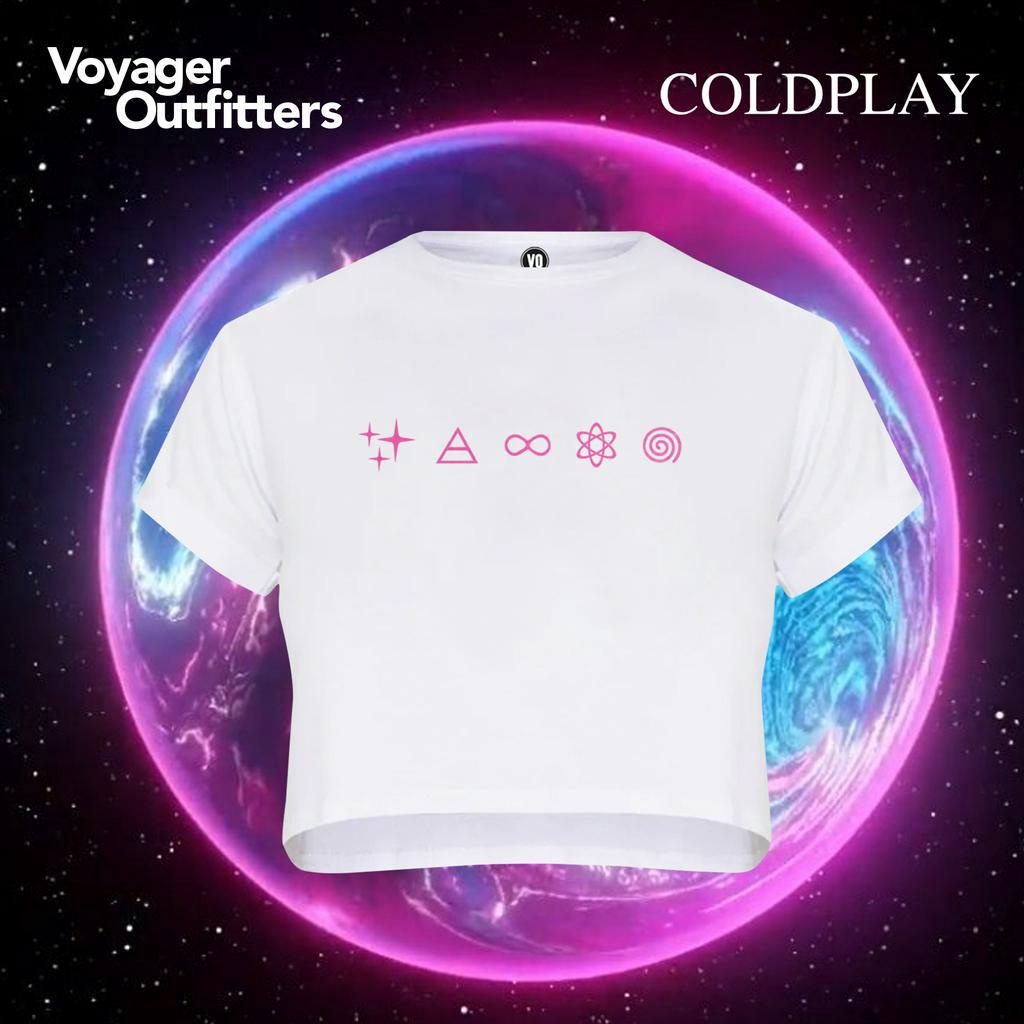 Voyager Outfitters Crop Tee - Coldplay "Spheres Logogram"