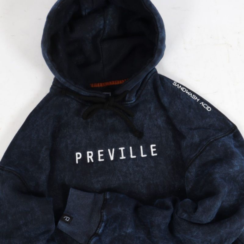 SWEATER HOODIE ORIGINAL PREVILLE SANDWASH BLUE FULLTAG &amp; LEBEL