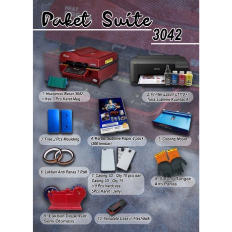 paket suite st-3042 st-3042 rsm05 rsm-05 rhinotec sublimation 3d vacuum heatpress case hp gelas #001