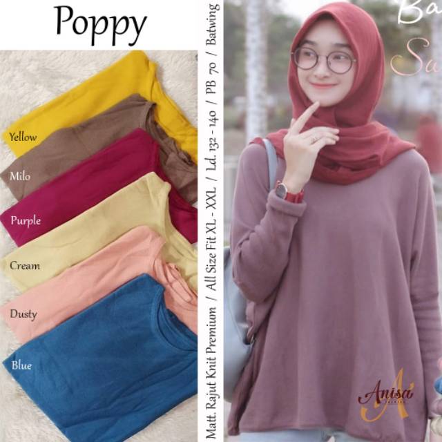 POPPY KNITWEAR - KNITWEAR RAJUT - BATWING