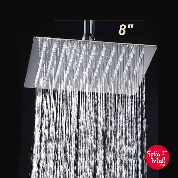 Kepala Shower Kamar Mandi Bentuk Persegi Besar