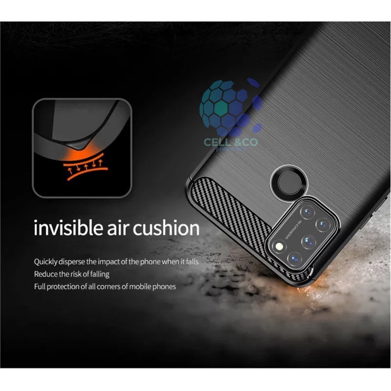 CASE CARBON REALME 7i casing hp silikon softcase case premium carbon cover