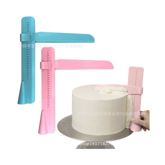 Scrapper Spatula Alat Dekorasi Kue Butter fondant cake smoother Kue Ulang Tahun